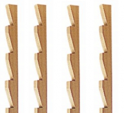 scaletta reggipiano legno massello frassino